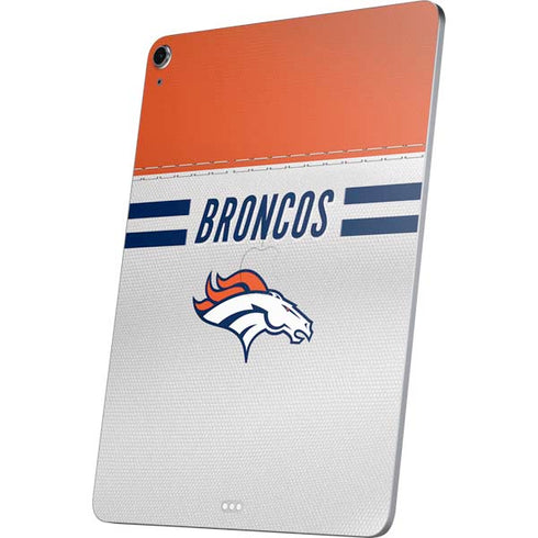 NFL Denver Broncos White Striped Apple iPad Air Skin