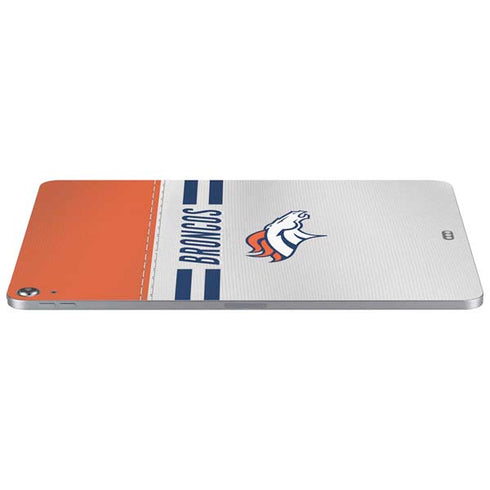 NFL Denver Broncos White Striped Apple iPad Air Skin