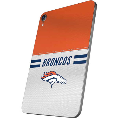 NFL Denver Broncos White Striped Apple iPad Mini Skin