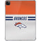 NFL Denver Broncos White Striped iPad Pro 11in (2024) Clear Case