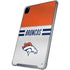 NFL Denver Broncos White Striped iPad Pro 12.9in (2020) Clear Case