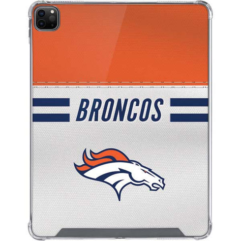 NFL Denver Broncos White Striped iPad Cases