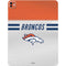 NFL Denver Broncos White Striped iPad Pro 13in M4 (2024) Skin