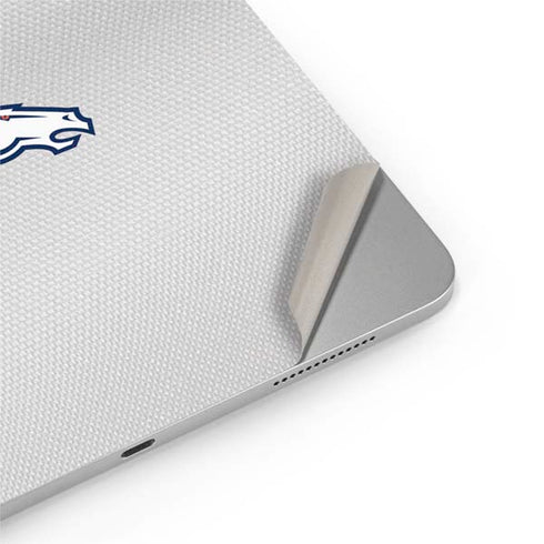 NFL Denver Broncos White Striped iPad Pro 13in M4 (2024) Skin