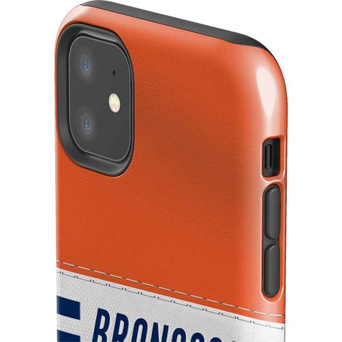 NFL Denver Broncos White Striped iPhone 11 Impact Case