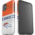 NFL Denver Broncos White Striped iPhone 11 Impact Case
