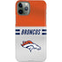NFL Denver Broncos White Striped iPhone 11 Pro Lite Case