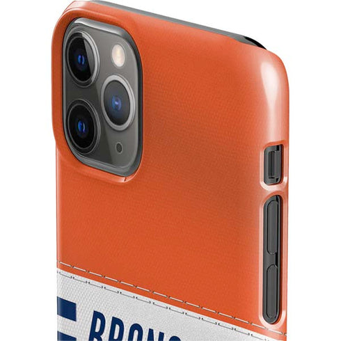 NFL Denver Broncos White Striped iPhone 11 Pro Lite Case