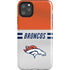 NFL Denver Broncos White Striped iPhone 11 Pro Max Impact Case