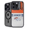 NFL Denver Broncos White Striped iPhone 14 Pro Max Kickstand Case