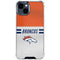 NFL Denver Broncos White Striped iPhone 15 Clear Case