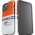 NFL Denver Broncos White Striped iPhone 15 Impact Case