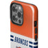 NFL Denver Broncos White Striped iPhone 15 Pro Impact Case