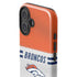 NFL Denver Broncos White Striped iPhone 16 Plus Impact Case