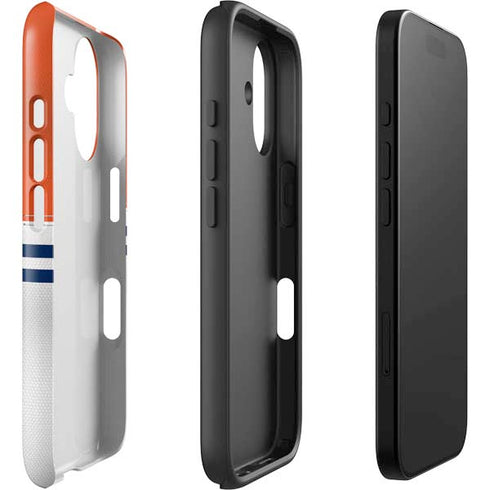 NFL Denver Broncos White Striped iPhone 16 Plus Impact Case