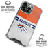 NFL Denver Broncos White Striped iPhone 16 Pro Clear Case