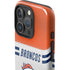 NFL Denver Broncos White Striped iPhone 16 Pro Impact Case