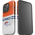 NFL Denver Broncos White Striped iPhone 16 Pro Impact Case