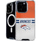 NFL Denver Broncos White Striped iPhone 16 Pro Max MagSafe Case