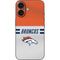 NFL Denver Broncos White Striped iPhone 16 Skin