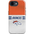 NFL Denver Broncos White Striped iPhone 16e Impact Case