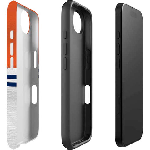 NFL Denver Broncos White Striped iPhone 16e Impact Case