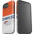 NFL Denver Broncos White Striped iPhone 16e Impact Case