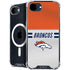 NFL Denver Broncos White Striped iPhone 16e MagSafe Case