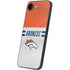 NFL Denver Broncos White Striped iPhone 16e Skin