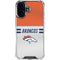 NFL Denver Broncos White Striped iPhone 17 Clear Case