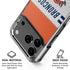 NFL Denver Broncos White Striped iPhone 18 Pro Clear Case