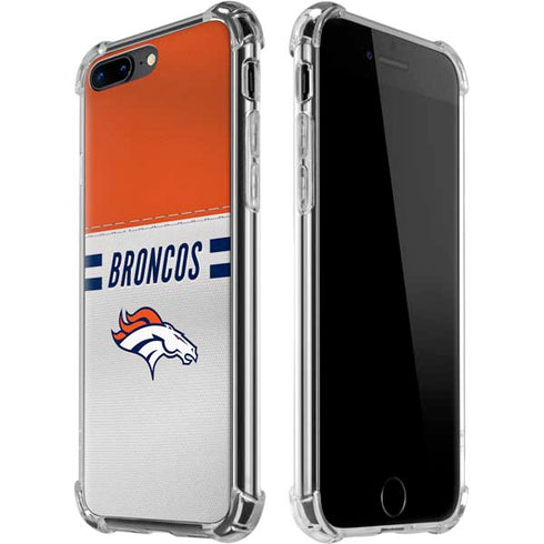 NFL Denver Broncos White Striped iPhone Cases