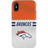 NFL Denver Broncos White Striped iPhone X Pro Case
