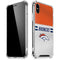 NFL Denver Broncos White Striped iPhone X/XS Clear Case