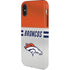 NFL Denver Broncos White Striped iPhone XS Pro Case