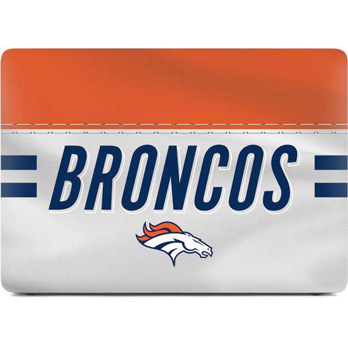 NFL Denver Broncos White Striped Apple MacBook Air Skin