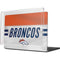 NFL Denver Broncos White Striped MacBook Pro 14in (2021-24) Case plus Skin