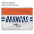 NFL Denver Broncos White Striped MacBook Pro 14in (2021-24) Case plus Skin