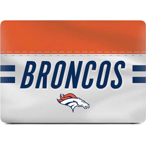 NFL Denver Broncos White Striped Apple MacBook Pro 16-inch Skin