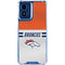NFL Denver Broncos White Striped Moto G 5G (2024) Clear Case