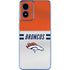 NFL Denver Broncos White Striped Moto G Play 4G (2024) Skin