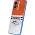 NFL Denver Broncos White Striped Moto G Play 4G (2024) Skin