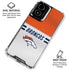NFL Denver Broncos White Striped Moto G Power 5G (2024) Clear Case