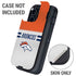 NFL Denver Broncos White Striped Otterbox Defender iPhone Skin