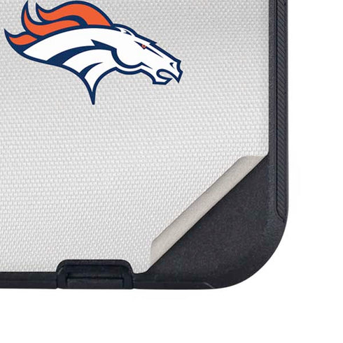 NFL Denver Broncos White Striped Otterbox Defender iPhone Skin