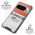NFL Denver Broncos White Striped Pixel 9/9 Pro Clear Case