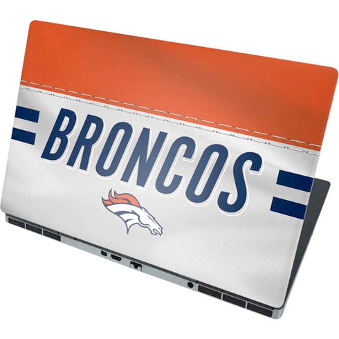 NFL Denver Broncos White Striped Dell Precision Skin