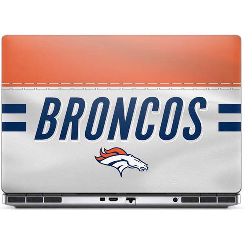 NFL Denver Broncos White Striped Dell Precision Skin