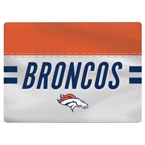 NFL Denver Broncos White Striped Surface Laptop 3 13.5in Skin