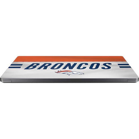 NFL Denver Broncos White Striped Surface Laptop 7 13.8in Skin